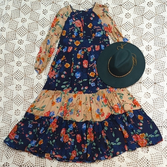 Patrons of Peace Dresses & Skirts - Patrons Of Peace Boho Flowy Tiered Dress
